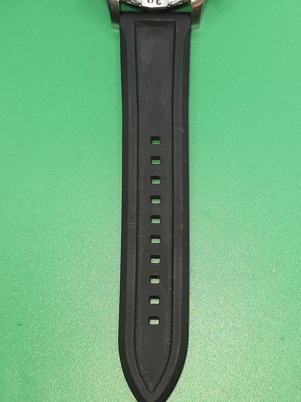 Fossil Gen 5 Garrett HR smartwatch with a black silicone strap